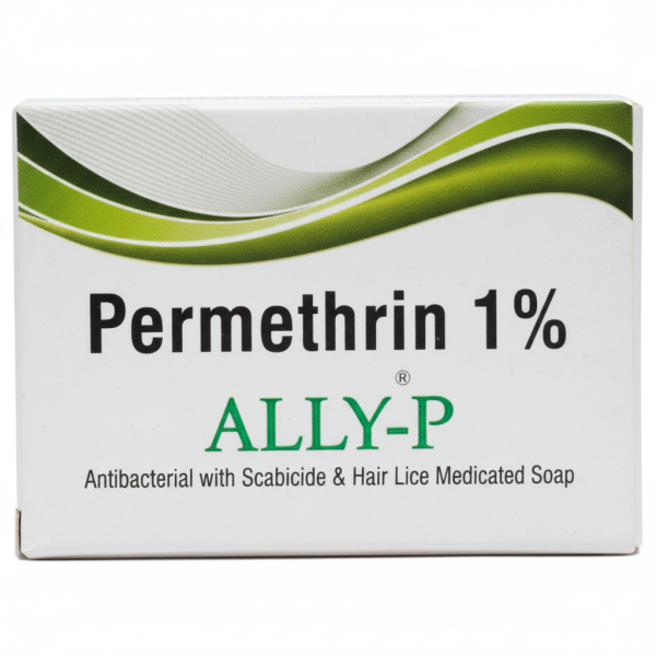 Permethrin 1% ALLY-P Antibacterial Medicated Soap