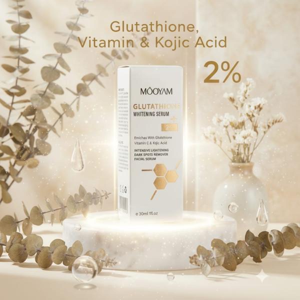 Mooyam Glutathione Whitening Serum 2% – Dark Spot Removing Facial Serum (30ml)
